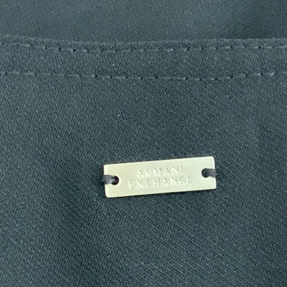 ARMANI EXCHANGE off shoulder Sleeve Dress size 6 Black color with lace - Picture 4 of 13